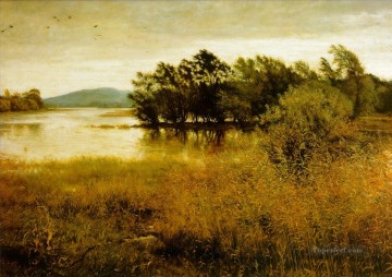  Millais Art Painting - chill october landscape John Everett Millais river